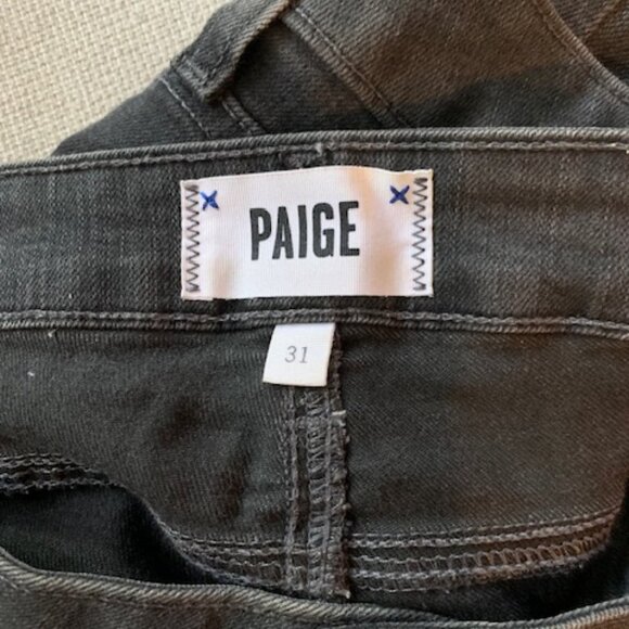 PAIGE Verdugo Ankle Dark Gray Jeans 31 - Picture 5 of 8